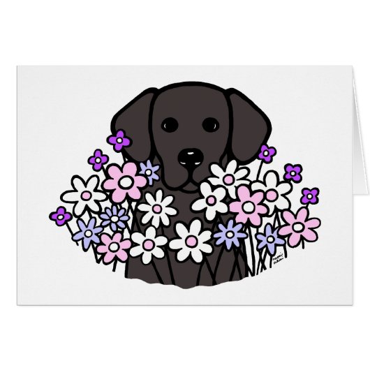 Beautiful Soul Black Labrador Illustration (Front Horizontal)