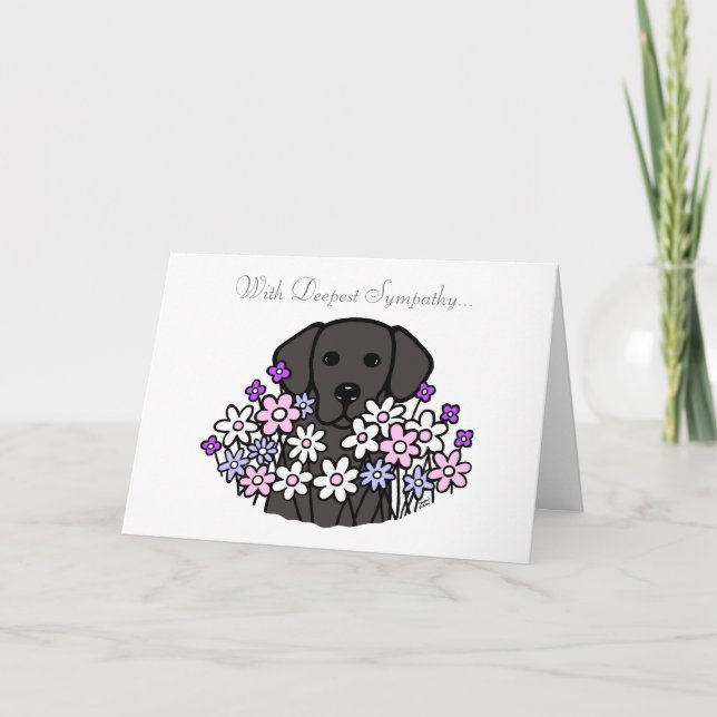 Beautiful Soul Black Labrador Illustration Card (Front)