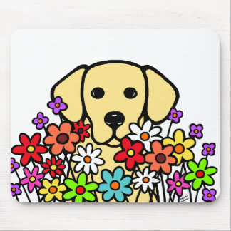Beautiful Soul Yellow Labrador Illustration Mouse Pad