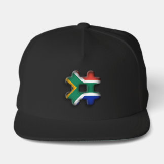 Beautiful South Africa Hashtag Flag Pattern Art Snap Back Hat
