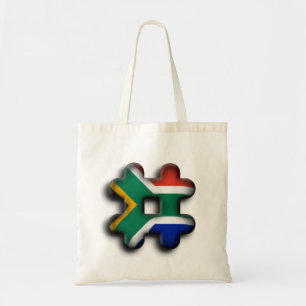 Beautiful South Africa Hashtag Flag Pattern Art   Tote Bag
