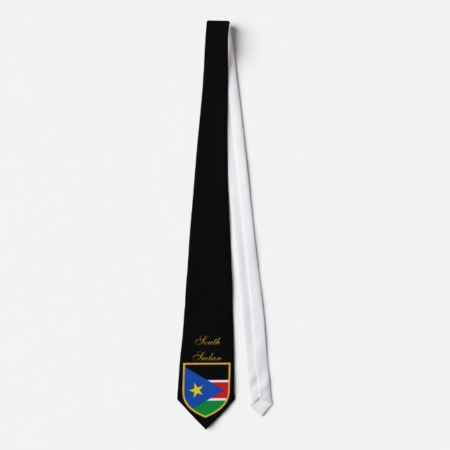 Beautiful South Sudan Flag Neck Tie (Front)
