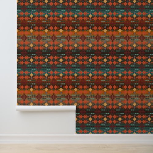 Beautiful Southwestern Ombre Pattern Wallpaper