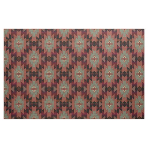 Beautiful Southwestern Rustic Brown Style Fabric