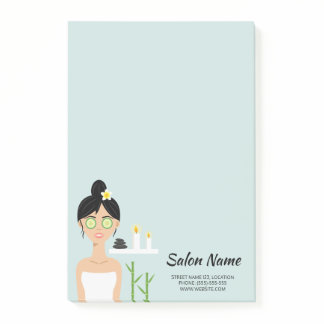 Beautiful Spa Woman Illustration - Spa Business Post-it Notes