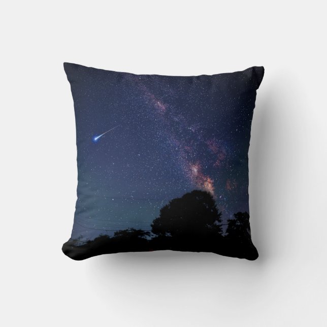 Beautiful Space Throw Pillow (Front)