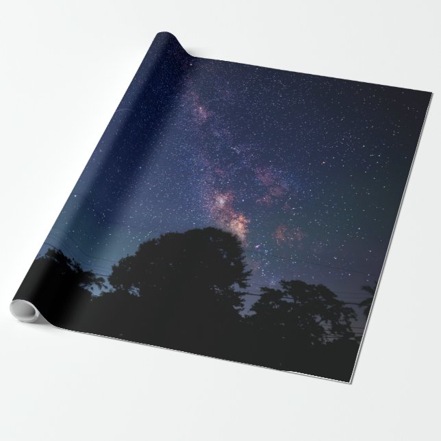 Beautiful Space Wrapping Paper (Unrolled)