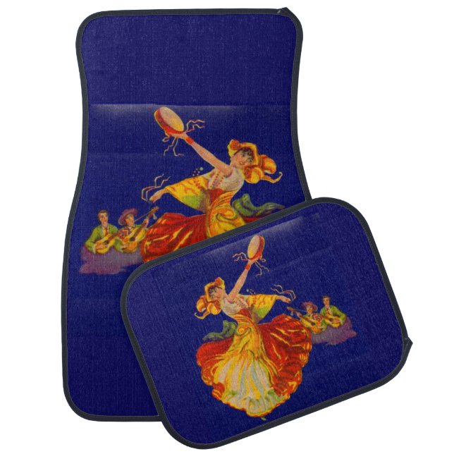 beautiful Spanish dancer Car Mat (Set)