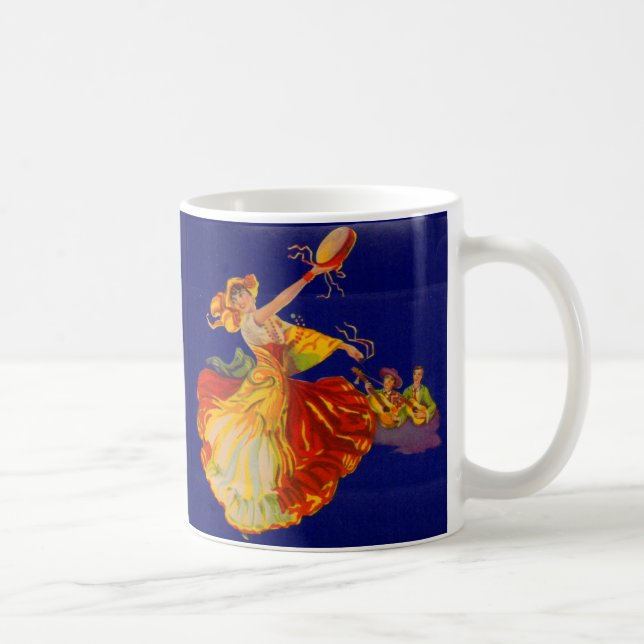 beautiful Spanish dancer Coffee Mug (Right)