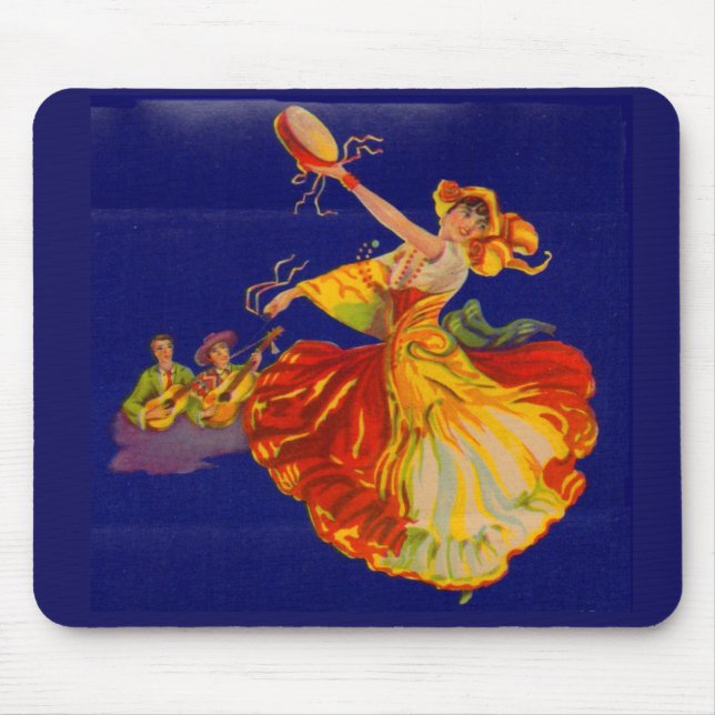 beautiful Spanish dancer Mouse Pad (Front)