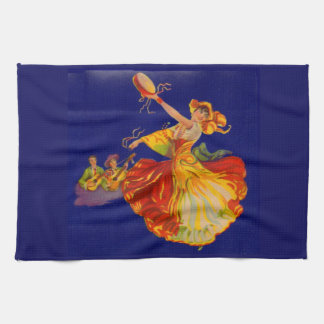 beautiful Spanish dancer Towel