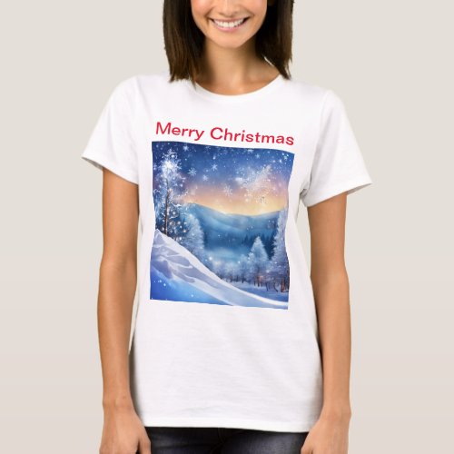 Beautiful Sparkling Winter Womens T_Shirt  Sceny