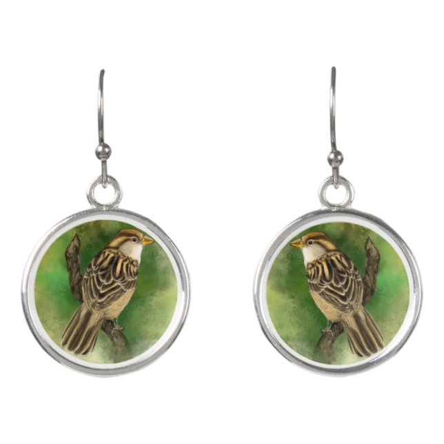 Beautiful Sparrow Earrings Gift (Front)