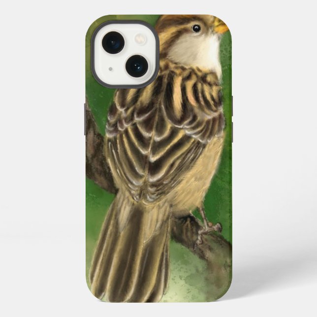 Beautiful Sparrow iPhone Case (Back)