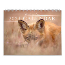 Beautiful Spirit of the Fox 2021 Wall Calendar