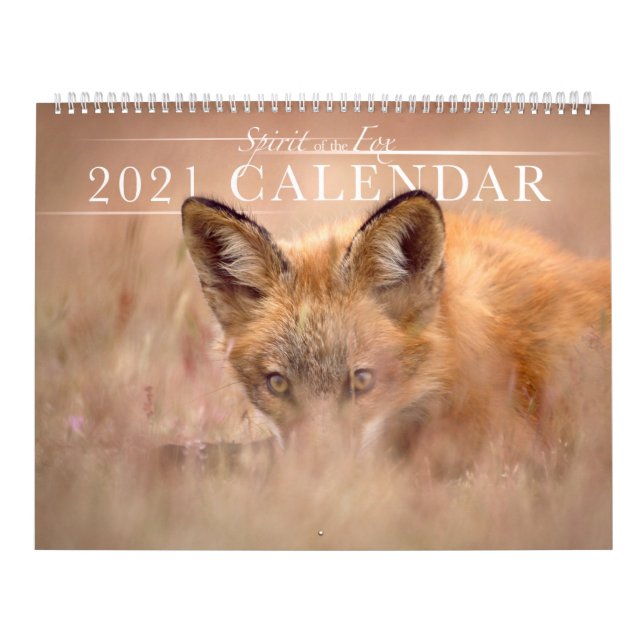Beautiful Spirit of the Fox 2021 Wall Calendar (Cover)