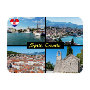 Beautiful Split Landmarks - Croatia, Europe Magnet