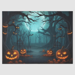 Beautiful Spooky Haunted Halloween Decoupage Tissue Paper