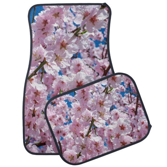Beautiful Spring Cherry Blossoms Car Floor Mat (Set)