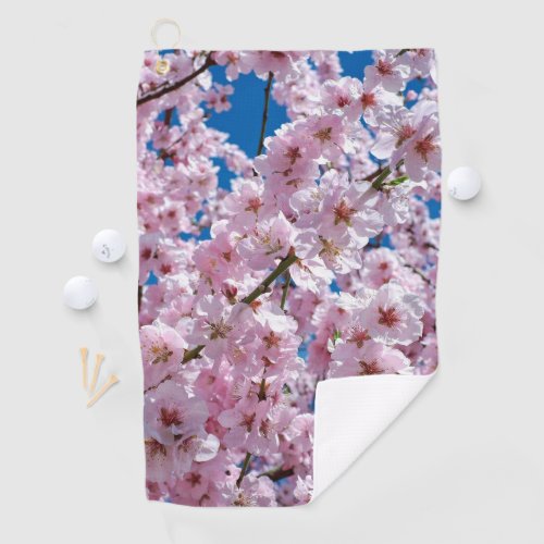 Beautiful Spring Cherry Blossoms Golf Towel