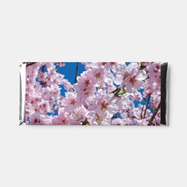 Beautiful Spring Cherry Blossoms Hershey Bar Favors (Front)