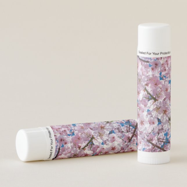 Beautiful Spring Cherry Blossoms Lip Balm (Front)