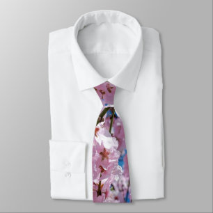Beautiful Spring Cherry Blossoms Neck Tie