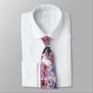 Beautiful Spring Cherry Blossoms Neck Tie