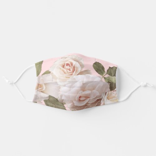 Beautiful spring Classic Pink Roses Adult Cloth Face Mask