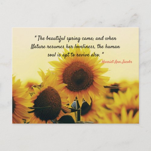 Beautiful Spring _ Famous Quote Postcard