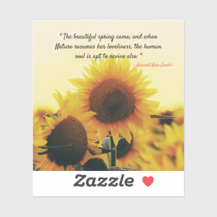 Beautiful Spring - Famous Quote Sticker