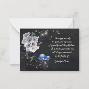 Beautiful Spring Flower After Funeral Thank You Note Card