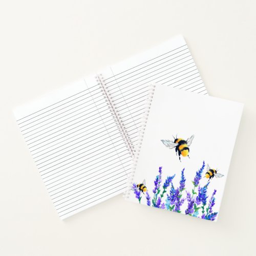 Beautiful Spring Flowers and Bees Flying _ Drawing Notebook