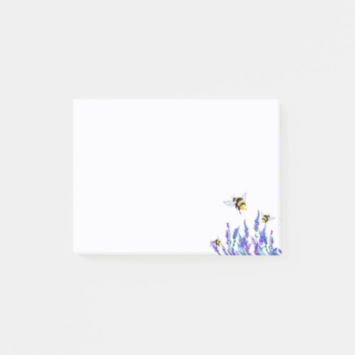 Beautiful Spring Flowers and Bees Flying _ Post_it Notes