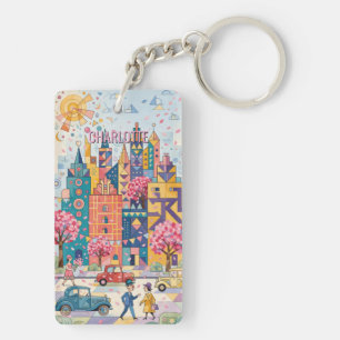 Beautiful Spring In The Big City Keychain