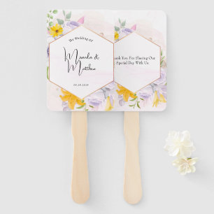 Beautiful Spring Morning Florals Wedding Hand Fan