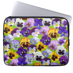 Beautiful Spring Pansies Electronics Bag