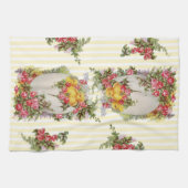 Beautiful Spring Roses and Baby Chicks Kitchen Towel (Horizontal)
