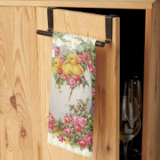 Beautiful Spring Roses and Baby Chicks Kitchen Towel