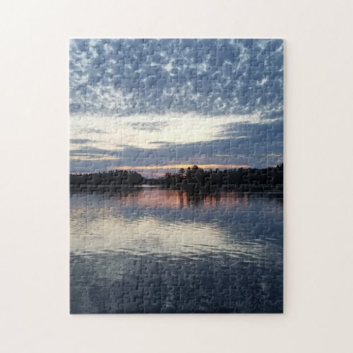 Beautiful Spring Sunset Ishpeming Michigan Jigsaw Puzzle