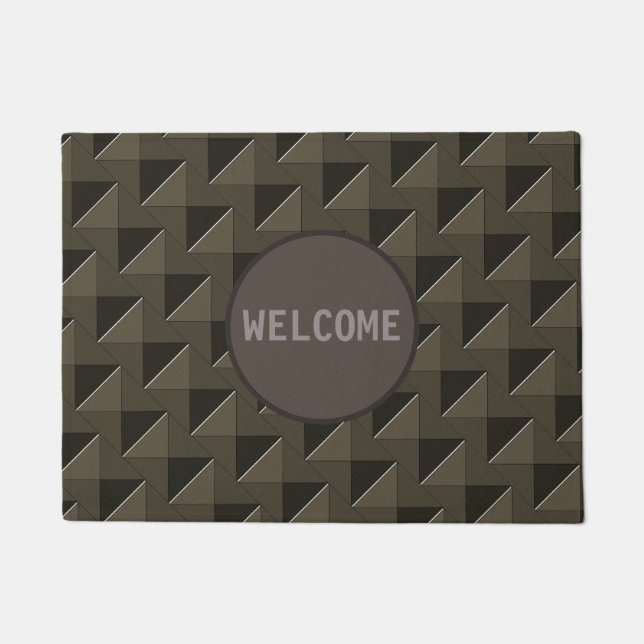 Beautiful Square Pattern Doormat (Front)