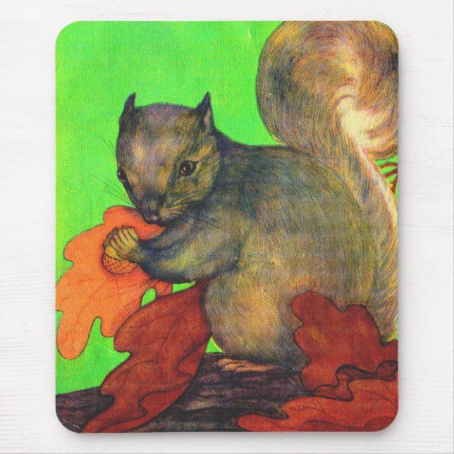 beautiful squirrel mouse pad (Front)