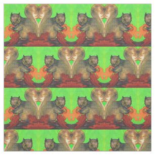 beautiful squirrel print fabric