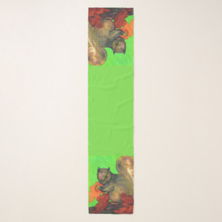 beautiful squirrel print scarf