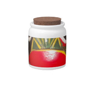 Beautiful Sri Lankan Traditional Fire Mask Art   Candy Jar