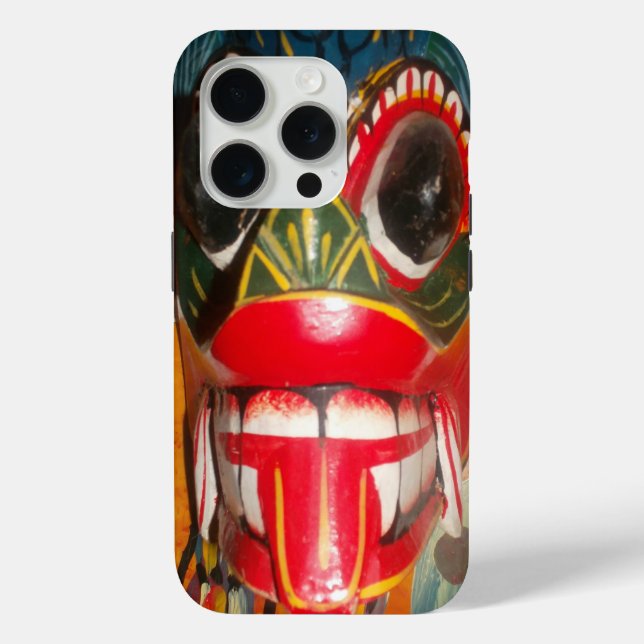 Beautiful Sri Lankan Traditional Fire Mask Art  Case-Mate iPhone Case (Back)