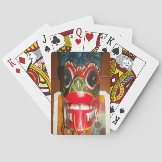 Beautiful Sri Lankan Traditional Fire Mask Art   Poker Cards