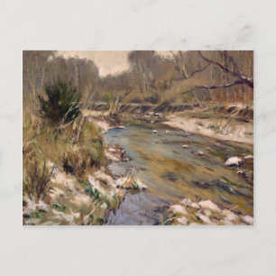 Beautiful St Louis County Kiefer Creek in Winter Postcard