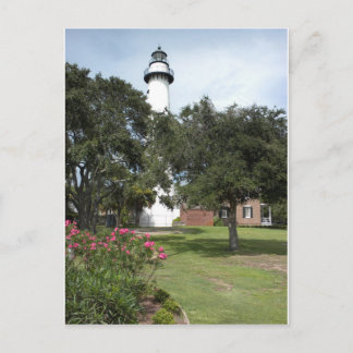 Beautiful St. Simon's Light Postcard