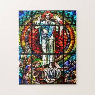 Beautiful stained glass jigsaw puzzle